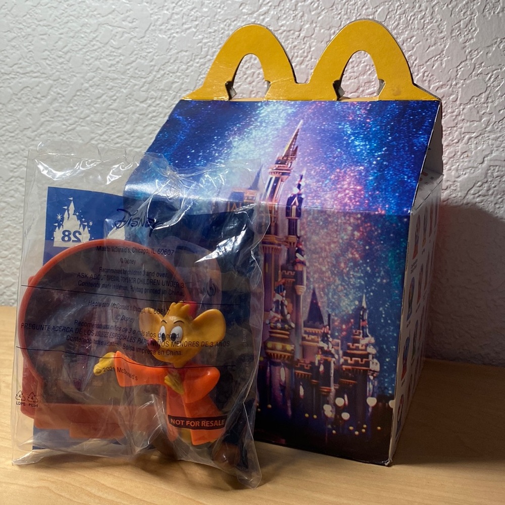 Disney McDonald’s 50th Celebration Happy Meal Toy | Jaq from Cinderella